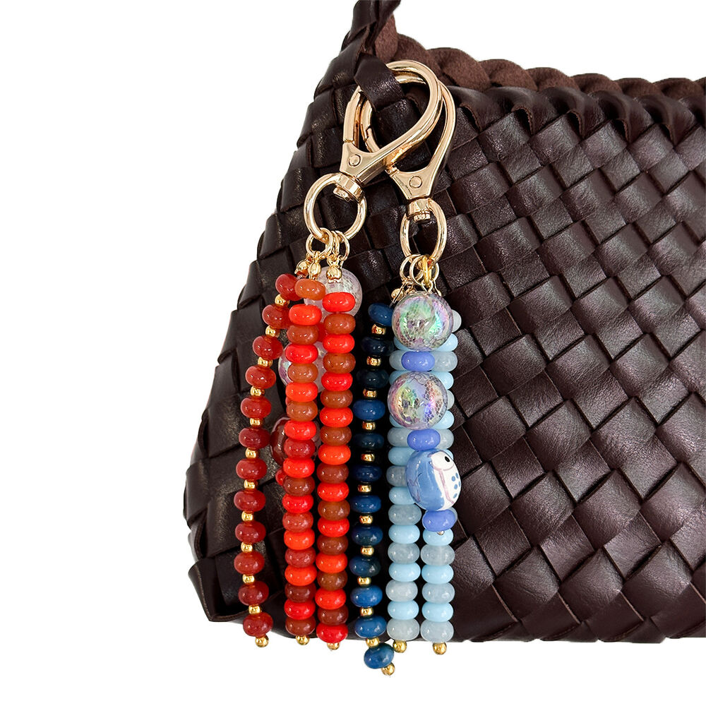 Simple Series Casual Beads Mixed Color Birds Agate Natural Stone Bag Charms h5Picture3