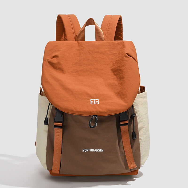 Sportlicher Patchwork-Rucksack aus Nylon für Damen in verschiedenen Farben h5 