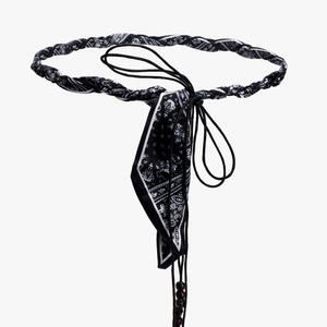 Ethno-Serie, Böhmischer Webstoff Mit Paisley-Muster, Seilgürtel h5