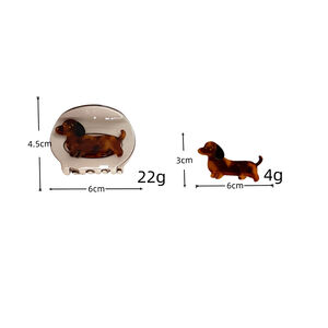 Simple Series Cute Dachshund Acetate Hair Claws h5 Picture5