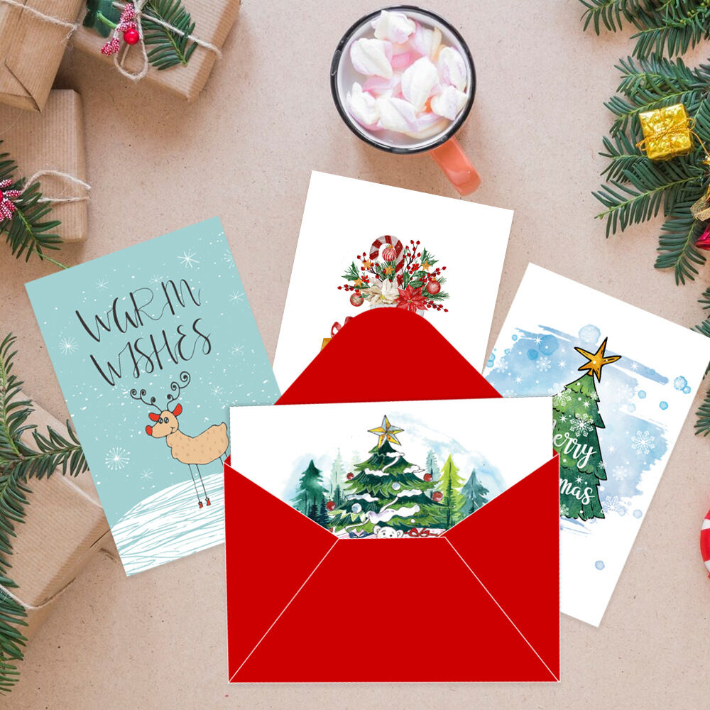 Série Ethnique - Cartes De Vœux De Noël Mignonnes En Papier h5Image2