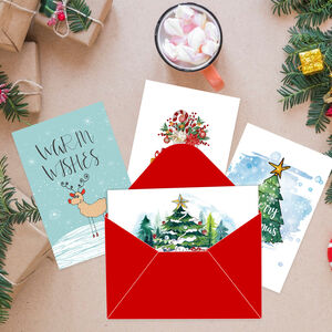 Série Ethnique - Cartes De Vœux De Noël Mignonnes En Papier h5 Image2