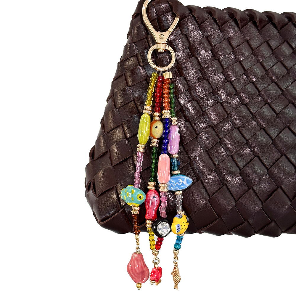 Ethnic Series Casual Heart Oceanic Style Beads Mixed Color Star Fish Resin Bag Charms h5Picture2