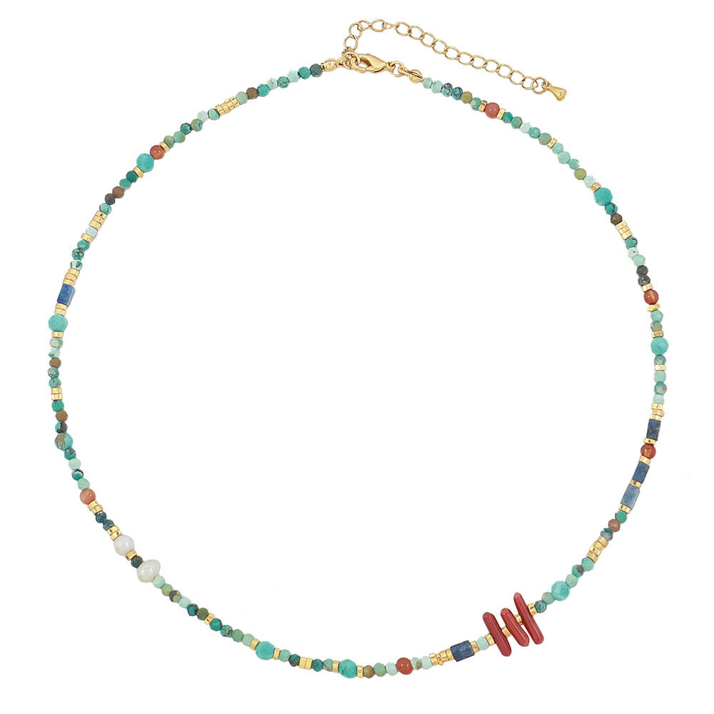 Classic Series Retro Beads Natural Stones Women's Necklaces Sets 