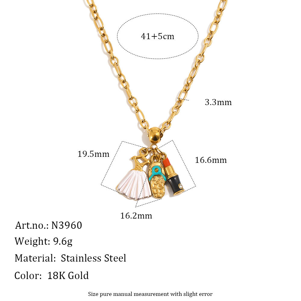 Collares Con Colgante Para Mujer De La Serie Romántica, Con Forma Irregular De Flor, De Acero Inoxidable, Resistentes Al Agua Y De Color Dorado.