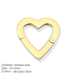 Einfache Diy-Herzkette Aus Edelstahl, Wasserdicht, Goldfarben, Mit Süßwasserperlen h5 Bild4