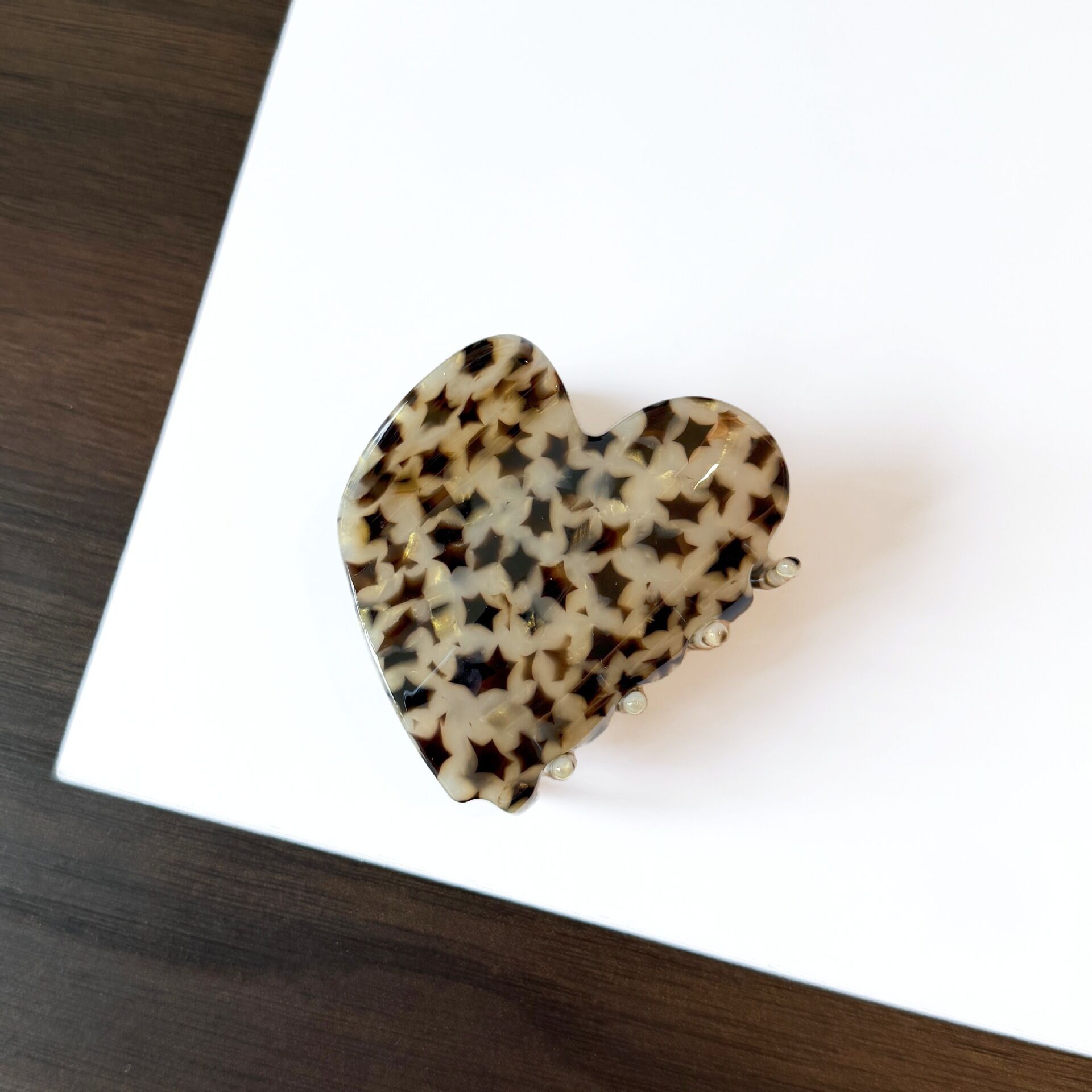 Simple Series Daily Heart Gemengde Kleuren Ster Acetaat Unisex Haarclips h5 Afbeelding2