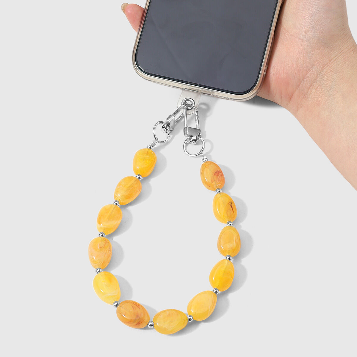 Collana Per Cellulare In Lega Con Perline A Tinta Unita Della Serie Simple h5 Immagine3