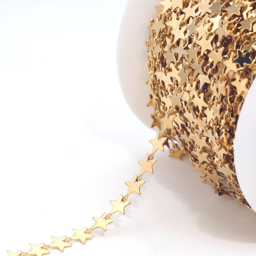 Star Stainless Steel Waterproof Gold Color Stringing Materials h5Picture3