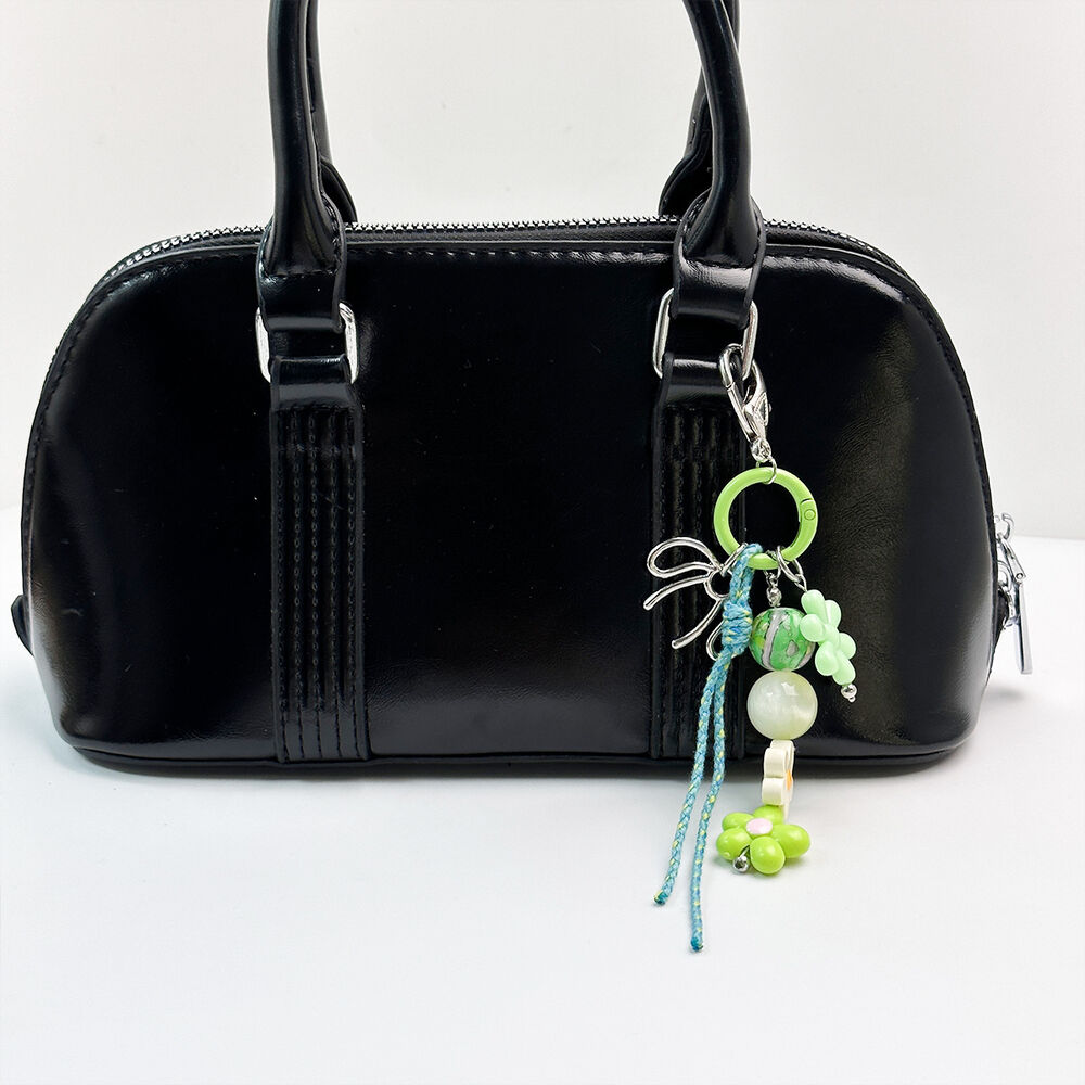 Ethnic Series Casual Flower Letter Devil's Eye Sun Bow Knot Leopard Print Tassel Beads Star Resin Bag Charms h5Picture3