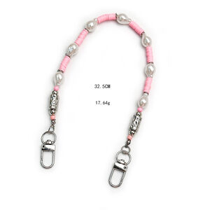 Simple Series Daily Irregular Shape Solid Color Beads Resin Phone Chain h5 Picture4
