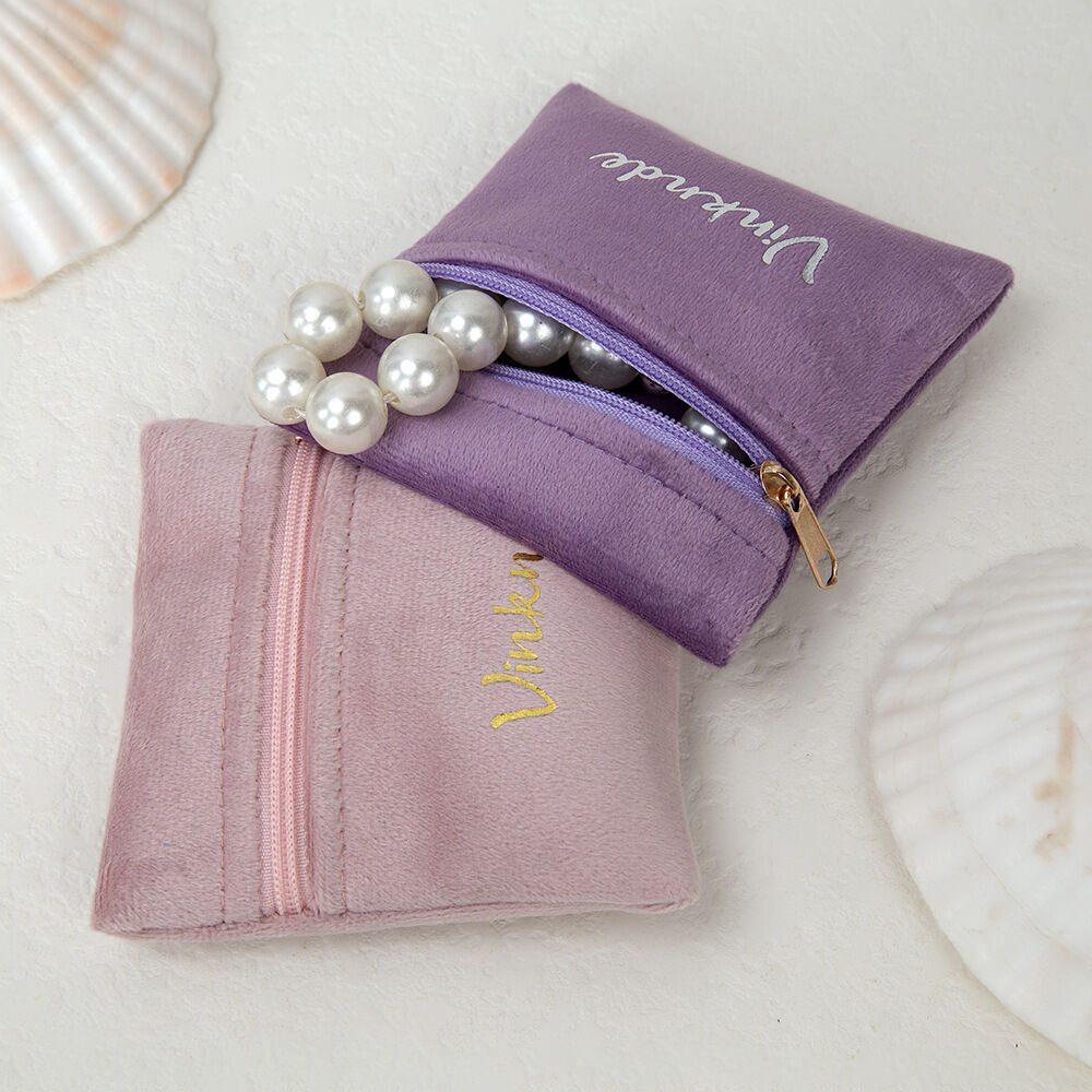 Solid Color Velvet Jewelry Bags Picture3