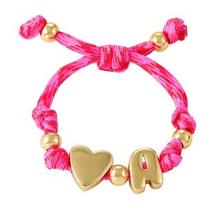 Bracelet Tressé En Corde Dorée Pour Femme, Collection Romantique Daily Letter h5
