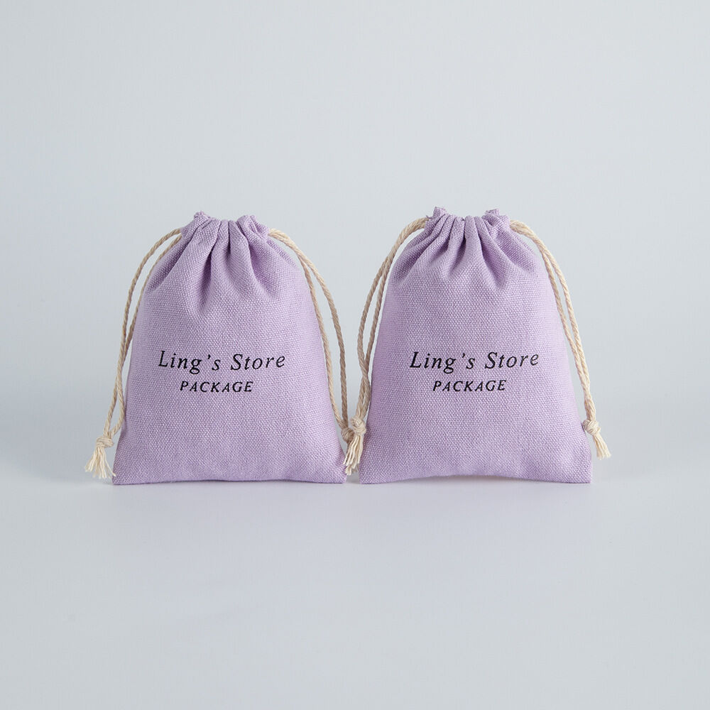 Solid Color Cotton & Linen Jewelry Bags 2
