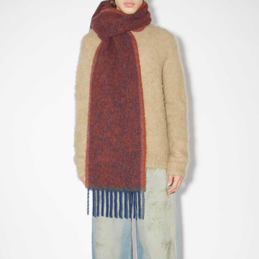 Simple Series Retro Tassel Mixed Color Winter Scarves Picture3