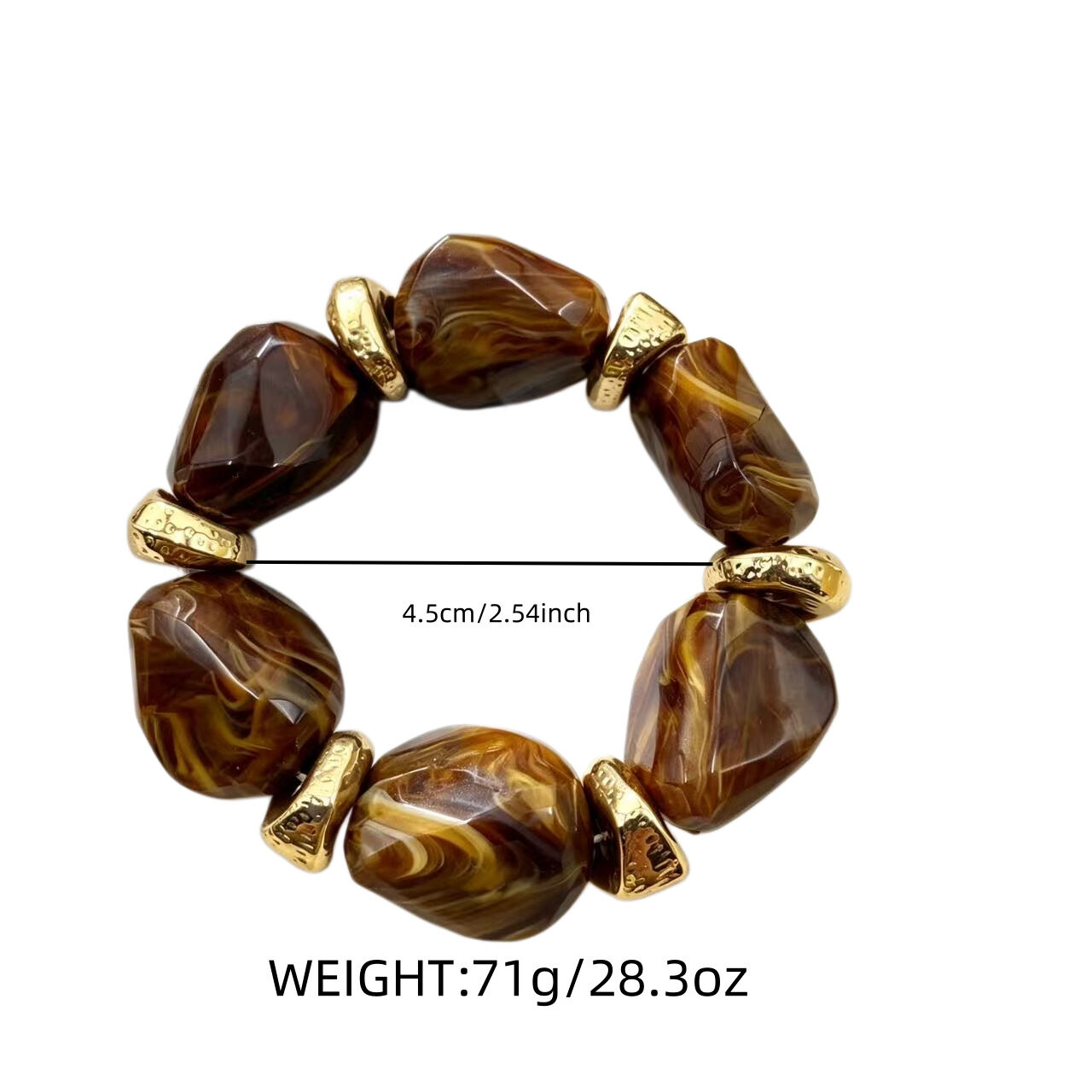 Retro Beads Acrylic Women's Beaded Bracelets h5 Picture3