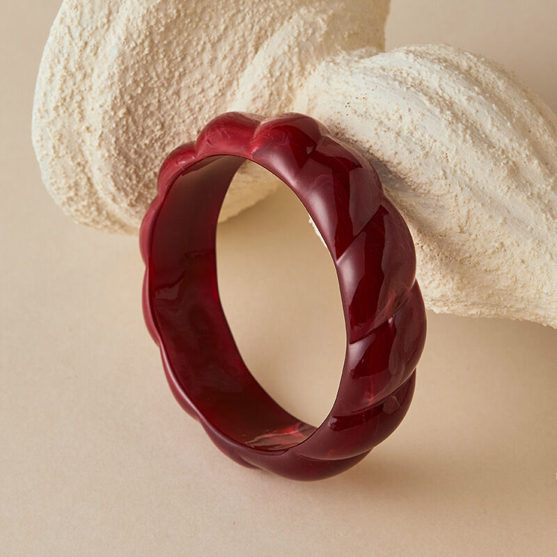 Thread Gradient Color Resin Women's Bangles h5 Picture2