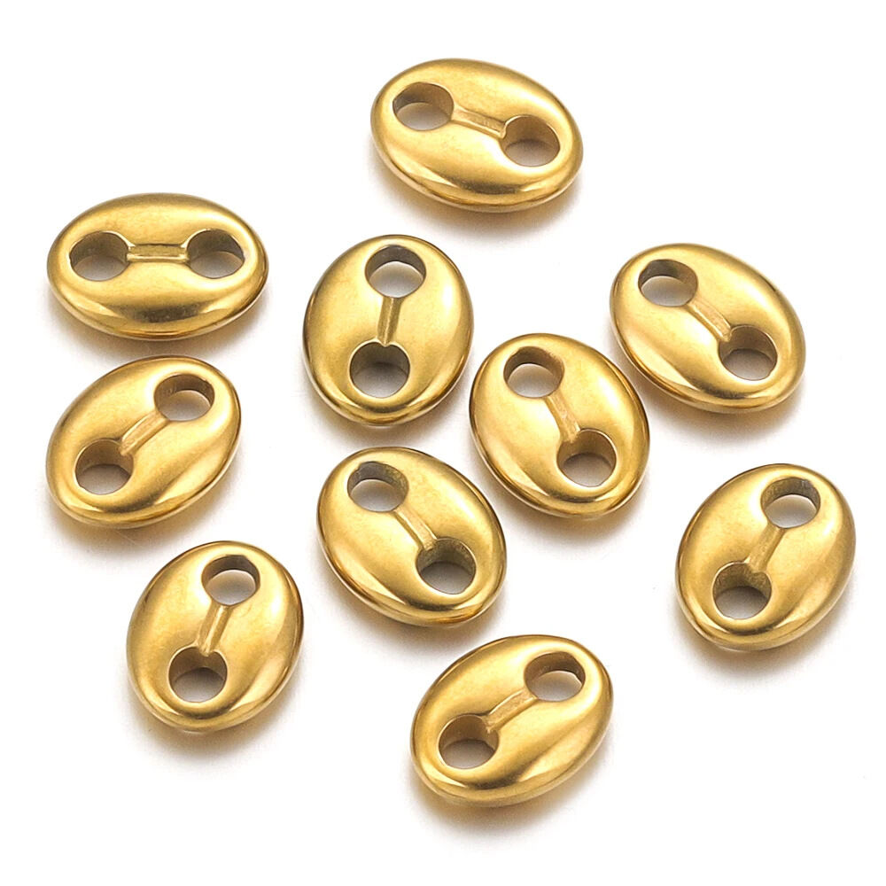 Geometric Shape Stainless Steel Waterproof Beads 2