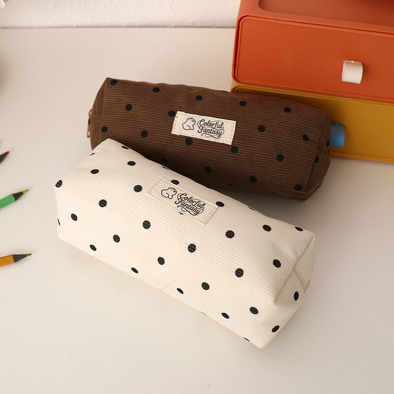 Eenvoudige Serie Casual Polyester Etuis Met Stippen In Effen Kleur 2