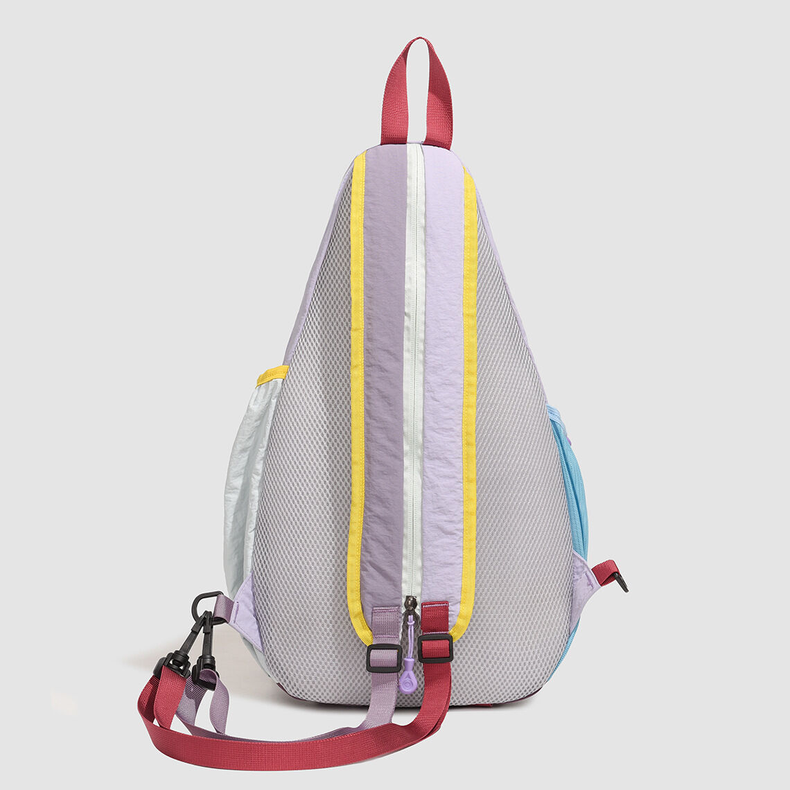 Sportlicher Patchwork-Rucksack aus Nylon für Damen in verschiedenen Farben Bild4