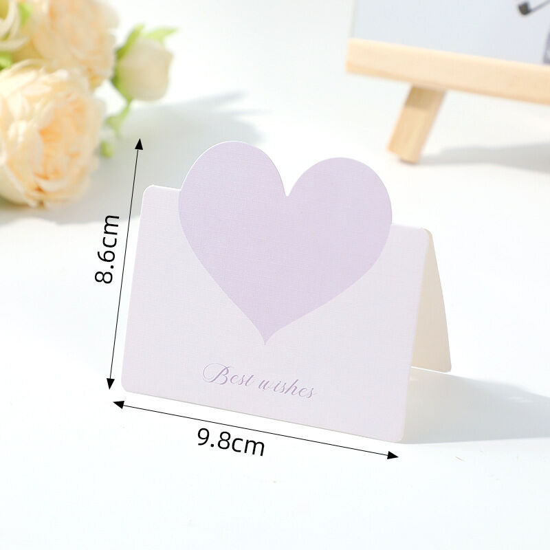 Cartes De Vœux Quotidiennes En Forme De Cœur De La Série Simple