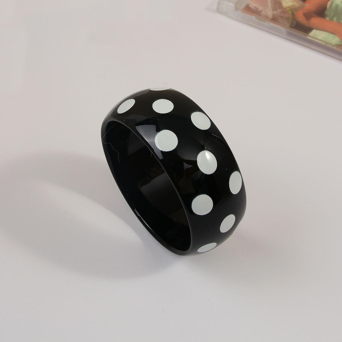 Punk Sun Polka Dots Pattern Resin Women's Bangles h5 