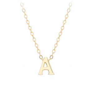 Colliers Pour Femmes En Argent Sterling 925 Plaqué Rhodium, Collection Simple Series Daily Letter h5 Image4