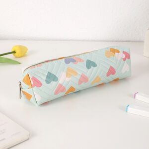 Simple Series Sweet Pu Heart Mixed Color Pen Pouches h5