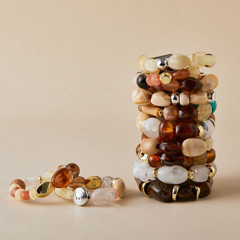 Irregular Shape Beads Resin Women's Beaded Bracelets Picture3