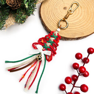 Ethnic Series Casual Christmas Mixed Color Woven Rope Bag Charms h5