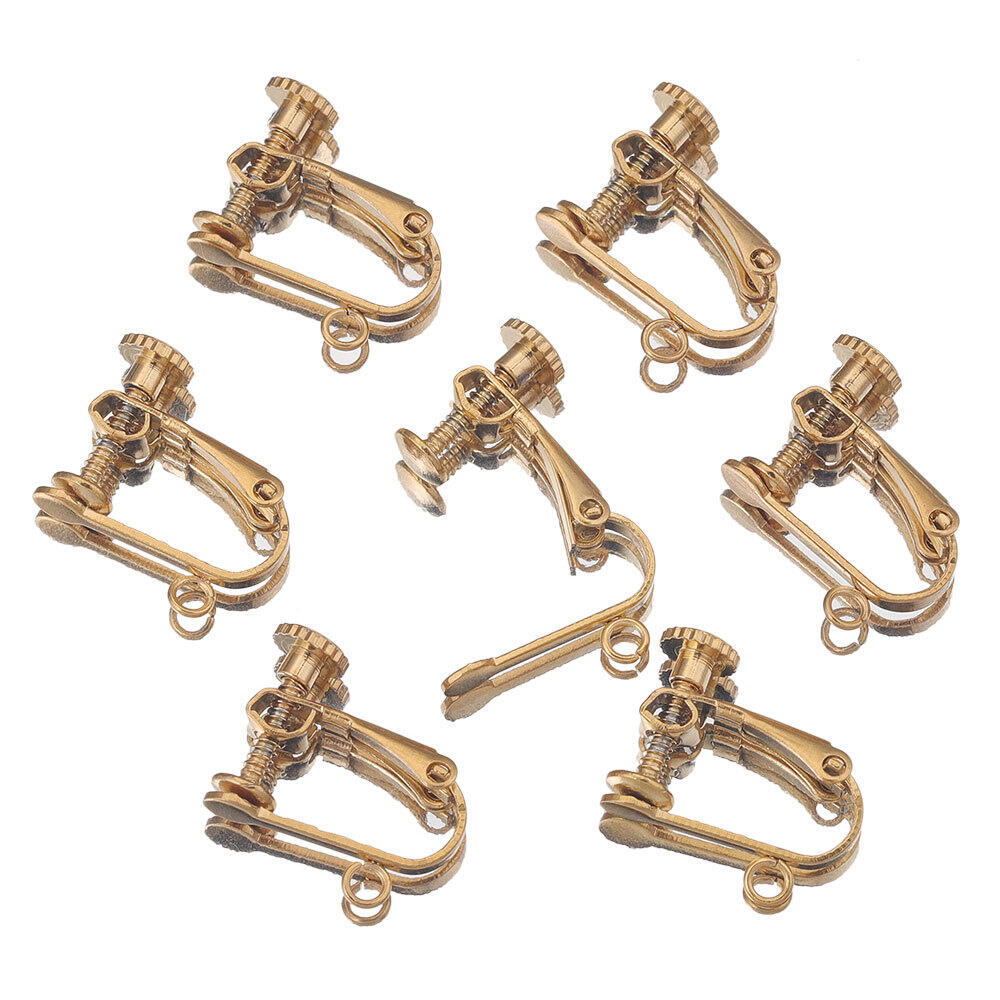 Solid Color Stainless Steel Waterproof Gold Color Earrings Findings h5 Picture2