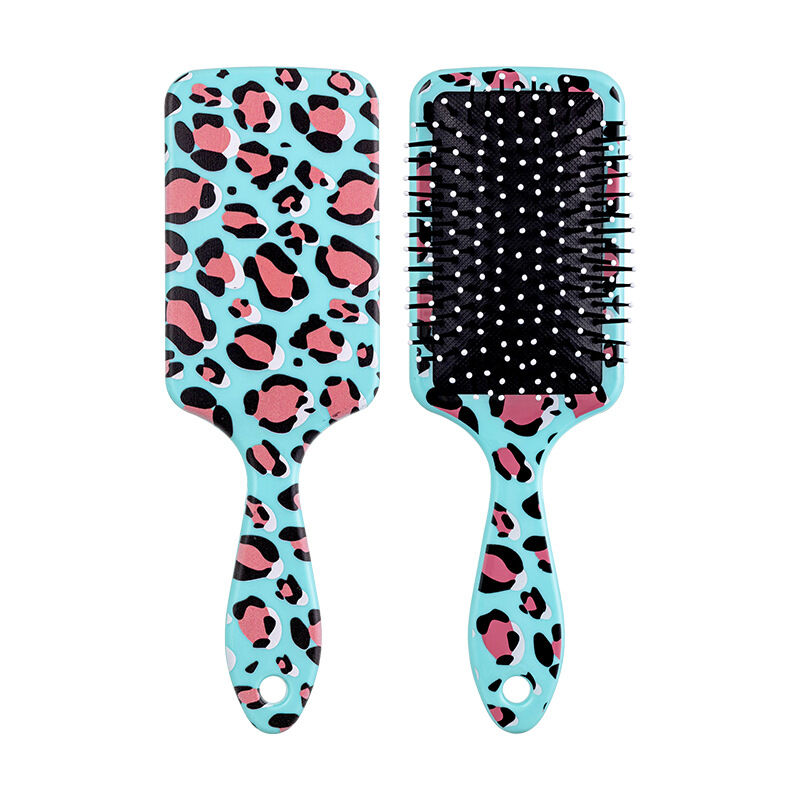 Peines De Plástico De Colores Variados Con Estampado De Leopardo Retro De La Serie Simple h5 