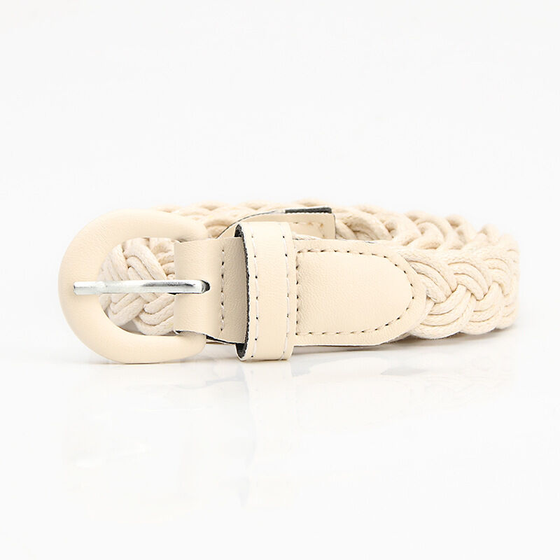 Simple Series Casual Solid Color Woven Pu Woven Belt h5 