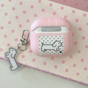 Animal Dachshund Stripe Polka Dots Earphone Case h5 Picture4