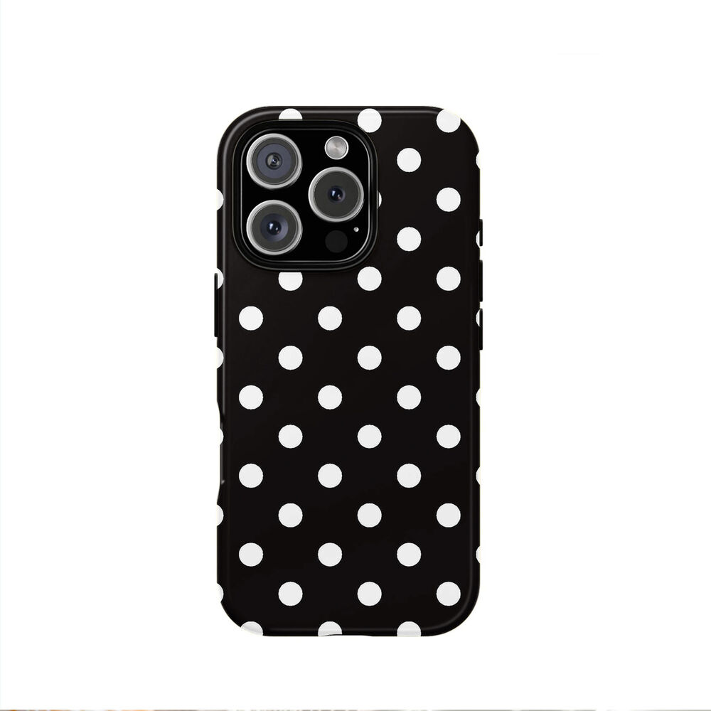 Minimalist Polka Dot Color Blocking Two-in-one Film Case Phone Cases h5Picture2