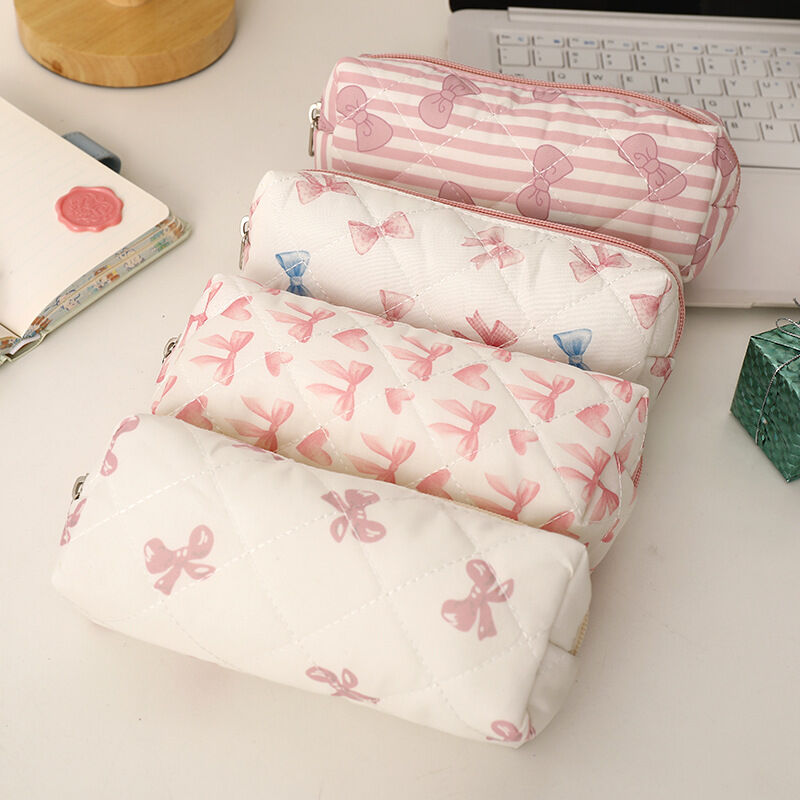 Estuches Para Bolígrafos De Poliéster Con Diseño De Flor, Corazón, Lazo Y Cereza, De La Serie Simple h5Imagen3