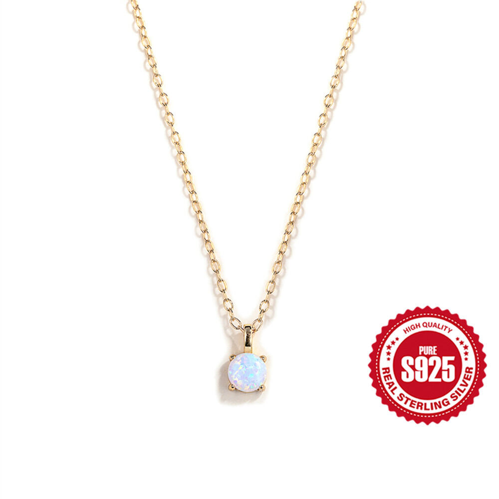 925 Serie Fijne Sieraden Elegante Ketting Goudkleurig Dameskettingen Van 925 Sterling Zilver h5