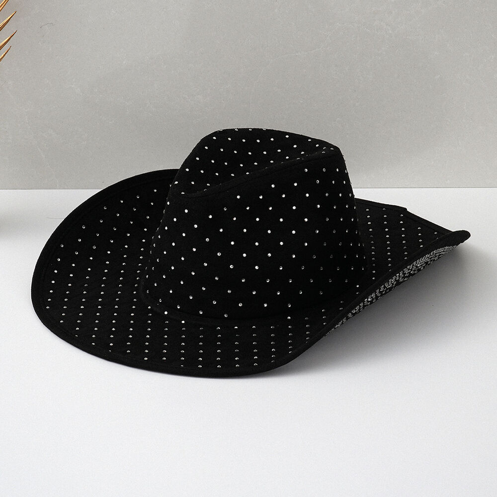Sombreros Tipo Cubo De Poliéster De Color Liso Con Pedrería, De La Serie Étnica Bohemia.