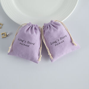 Solid Color Cotton & Linen Jewelry Bags h5 Picture4