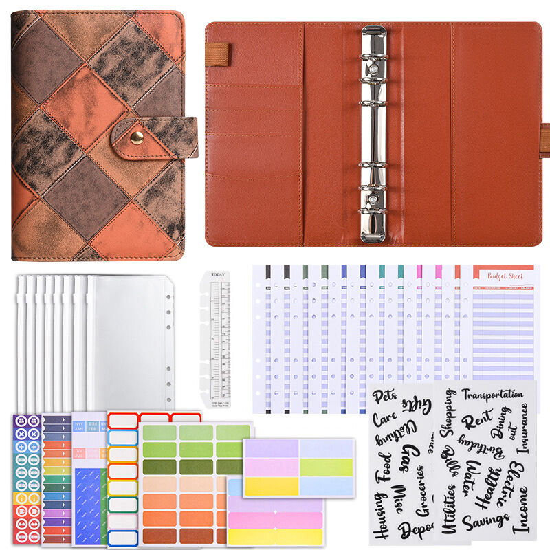 Basit Seri Retro Patchwork Karışık Renkli Geometrik Şekilli Planlayıcılar Ve Günlükler