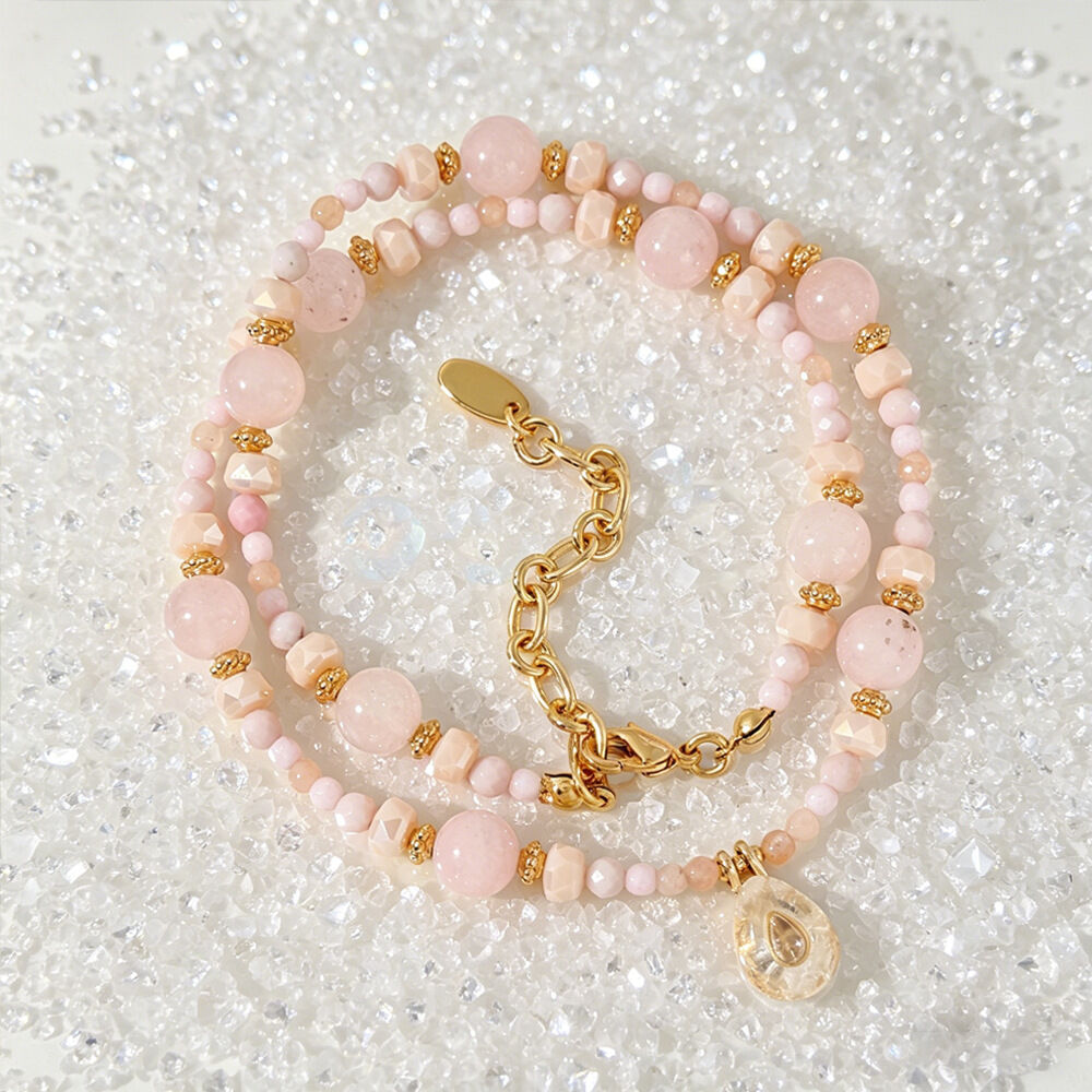 Romantic Series Elegant Beads Natural Stones Zircon Women's Beaded Necklaces Picture4