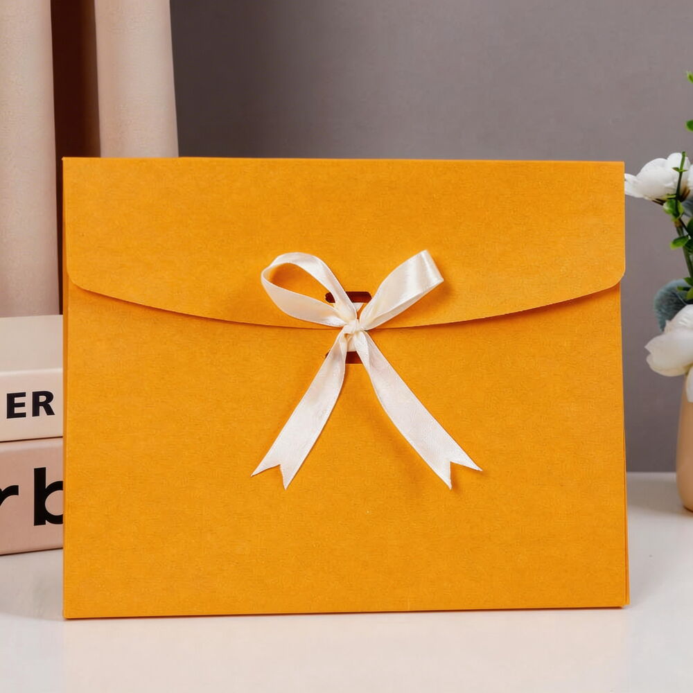 Simple Series Daily Bow Knot Solid Color Paper Packing Envelopes