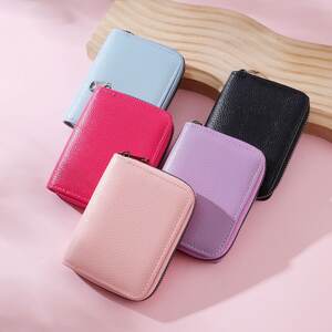 Casual Style None Solid Color Premium Quality Pu Women's Square Wallets & Card Holders h5 Picture4