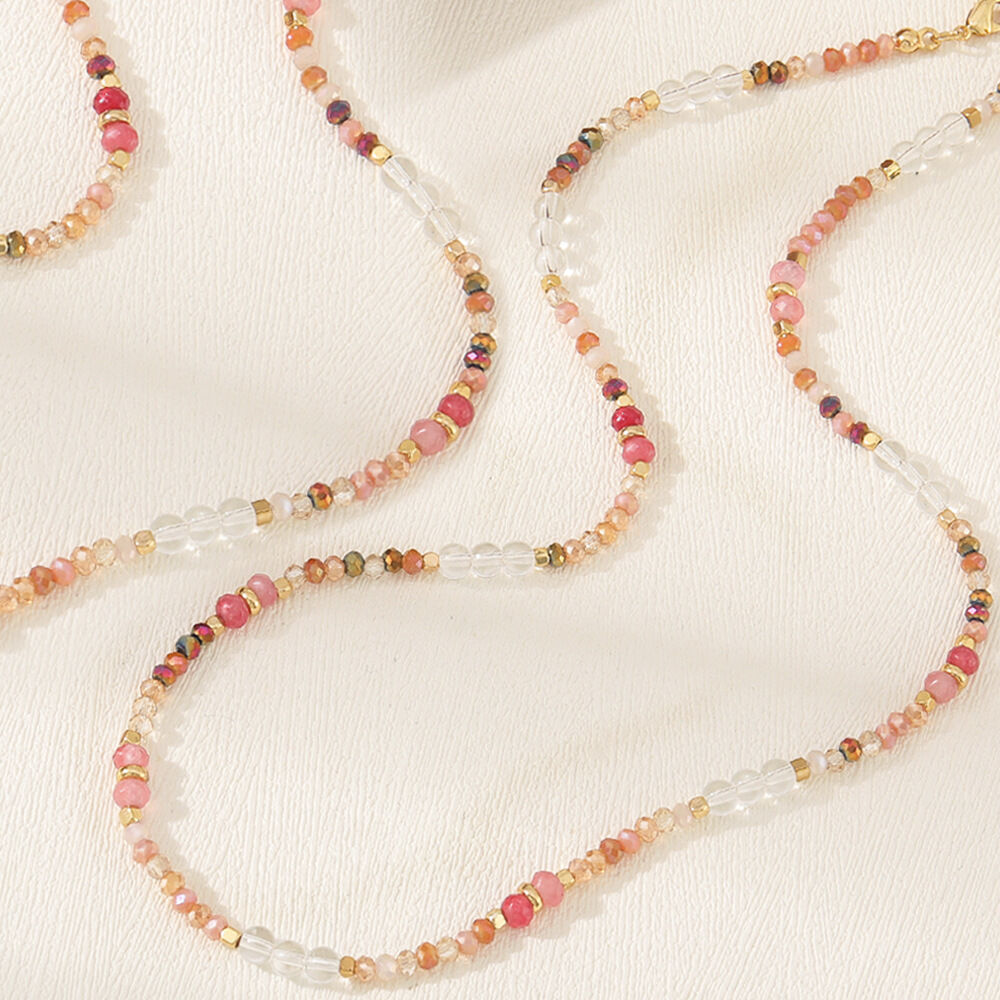 Simple Series Beads Crystal & Natural Stone Women's Beaded Necklaces 2