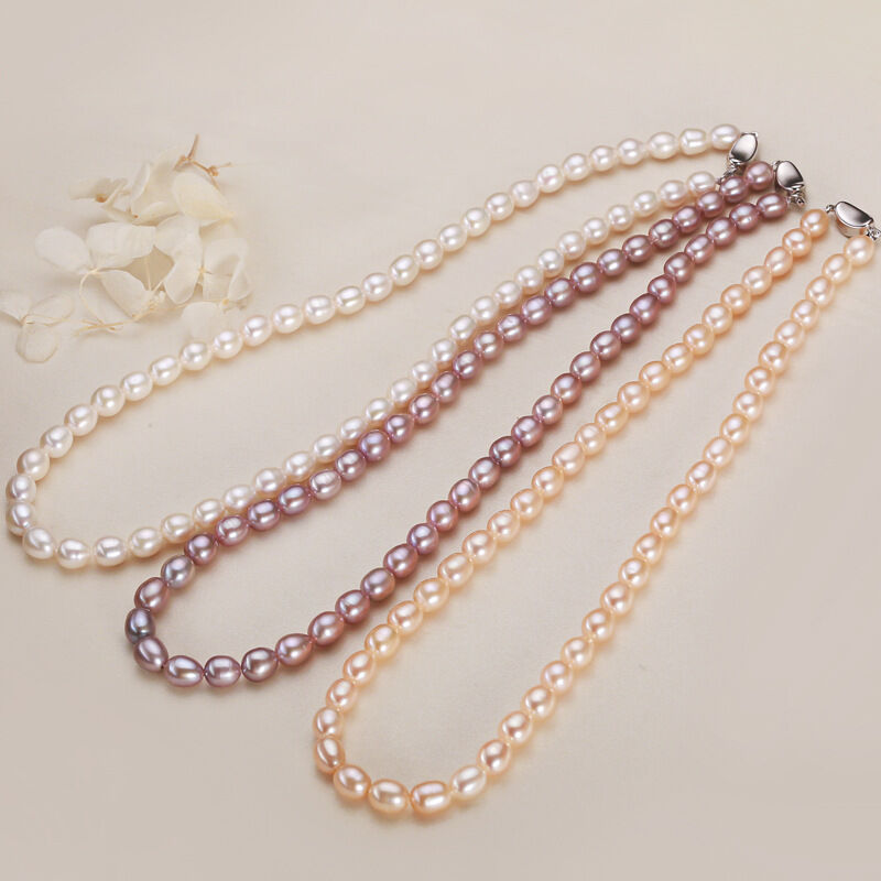 Romantic Series Elegant Beads Freshwater Pearls Women's Pearl Necklace Picture4