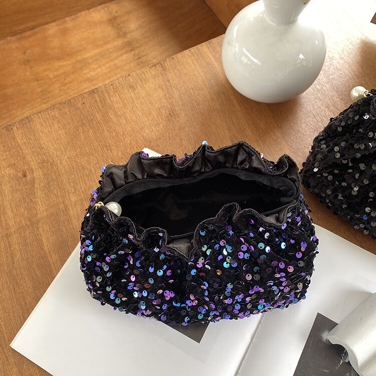 Simple Series Elegant Solid Color Polyester Makeup Bags Picture2