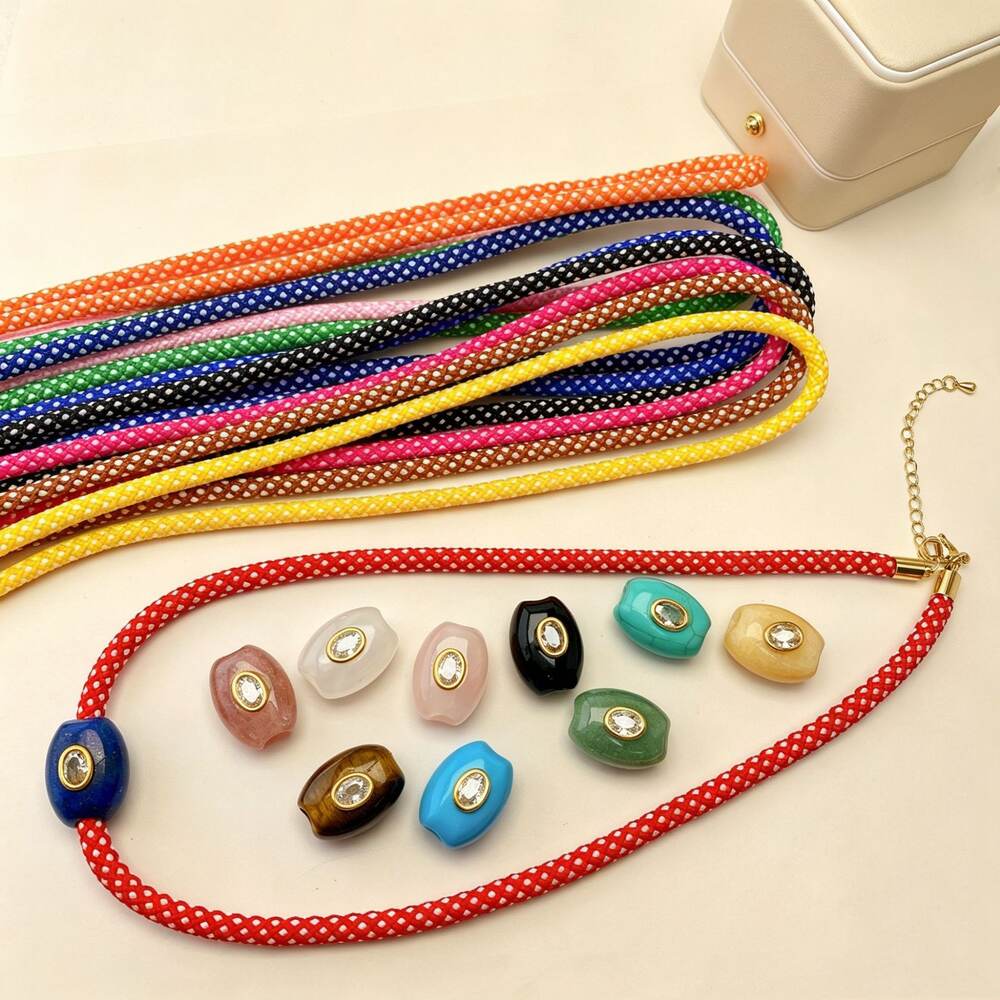 Casual Mixed Color Rope Necklaces Picture2