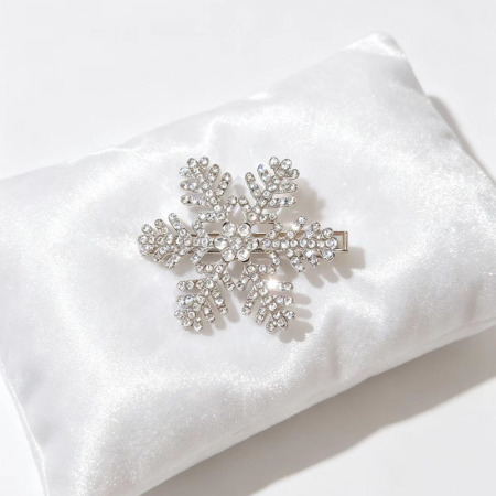 Fermagli per capelli eleganti con fiocco e stella in lega, serie di lusso, con strass.