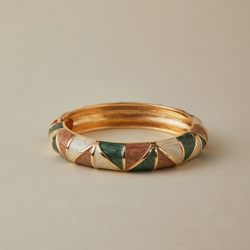 Retro Geometric Shape Enamel Alloy Women's Bangles Picture2