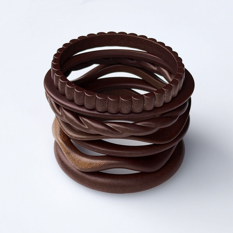 Irregular Shape Acrylic Women's Bangles h5 Picture2